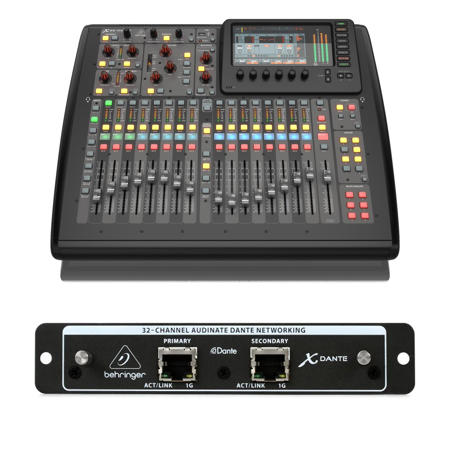 Behringer X32 Compact 32-Channel 25-Bus Digital Mixing Console, Bundle with High-Performance 32-Channel Expansion Card