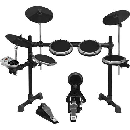 Behringer 8-Piece Electronic Drumset with 123 Sounds, 15 Drum Sets and USB Interface