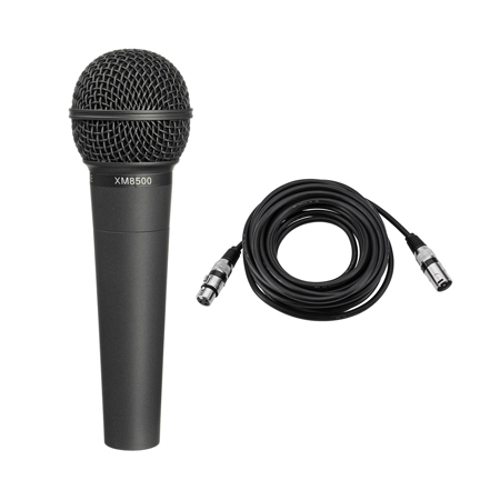 Behringer ULTRAVOICE XM8500 Dynamic Cardioid Vocal Microphone with 25' XLR Cable