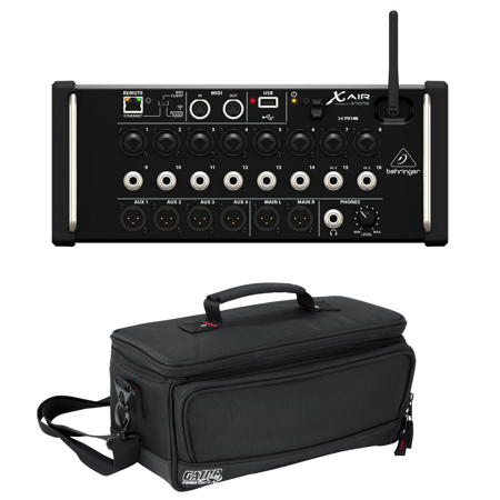 Behringer X Air XR16 Digital Mixer for iPad/Android Tablet W/Gator Padded Bag