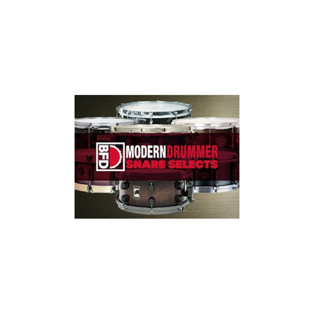 BFD Modern Drummer Snare Selects Software Expansion Pack for BFD3, BFD Eco and BFD2 Virtual Instrument, Download