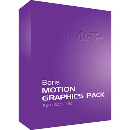 Boris FX Motion Graphics Pack for Adobe CS5.x / CS4 Mac (Download)