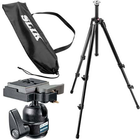 Manfrotto 055XB Black Tripod Kit w/484RC2 Ball Hd