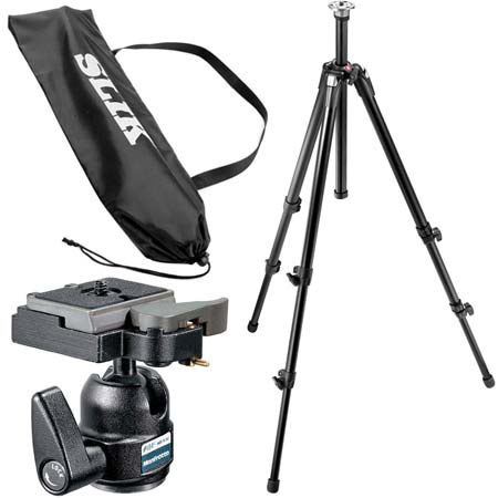 Manfrotto 055XDB Blk Tripd Kit w/484RC2 Ball Head