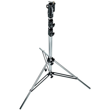 Manfrotto 126CSU Chrome Plated Light Stand, Silver
