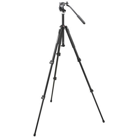 Manfrotto 190XB 3 Sec Black Tripod w/700RC-2 Head