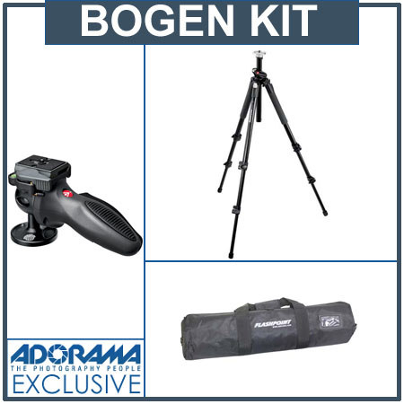 Manfrotto BG190XPROBKC Pro Tripod Kit, Double Bubble