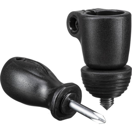 Manfrotto Rubber Spiked Foot Stainless Steel, Fits Monopod 681B, Diameter: 25mm
