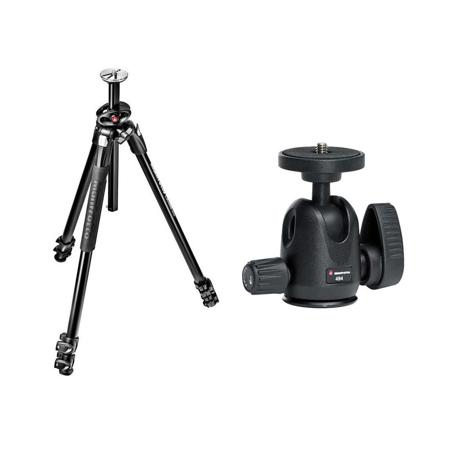 Manfrotto MT290DUA3US 290 Dual Aluminum Tripod W/Manfrotto 494 Mini Ball Head