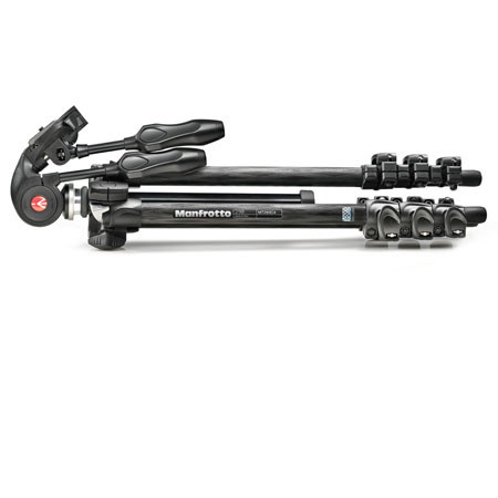 Manfrotto 4-section Carbon Fiber Tripod with MH293D3-Q2 3-Way Pan Head