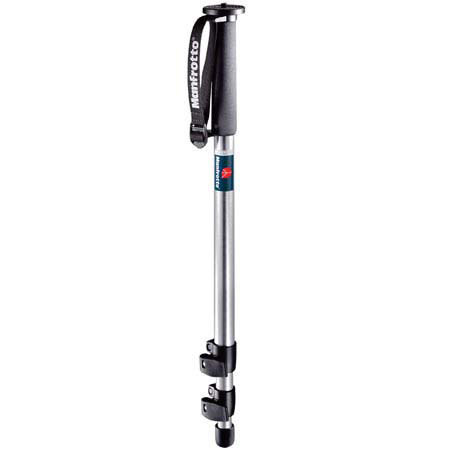 Manfrotto Three Section Chrome Monopod #679 with 3025 3D Junior Head #679/3025