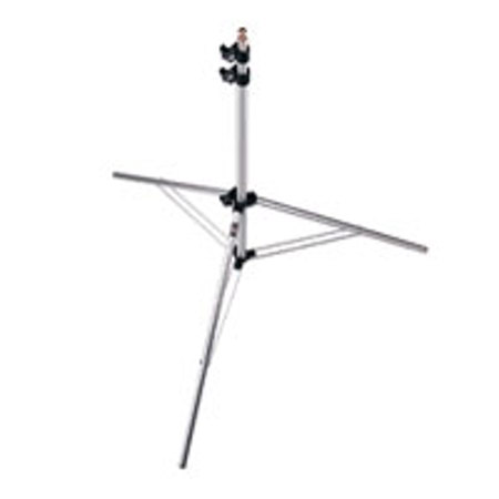 Manfrotto 8' Compact Light Stand, 5/8" Mounting Stud with 1/4" Thread, Chrome.