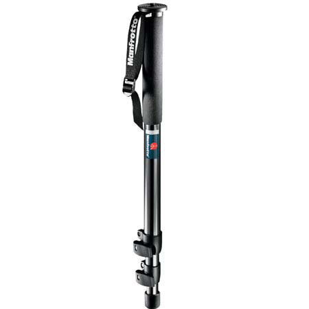 Manfrotto 681B Professional Monopod Anodized with 056 3D (#3025) Junior Head