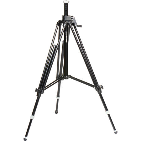 Manfrotto 028B 3-Section Geared Triman Camera Tripod, Black