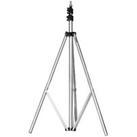 Manfrotto 8' Compact Lightstand, with 3/8" x 1" Mounting Stud, Chrome.
