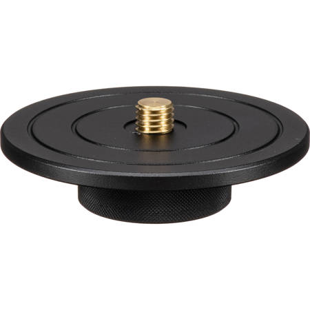 Manfrotto 273 Survey Adapter converts standard tripod column to large platform with 5/8" Thread (#3428)