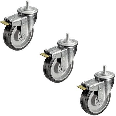 Manfrotto 160mm Wheel Set with Brakes for the 387XU Boom Light Stand