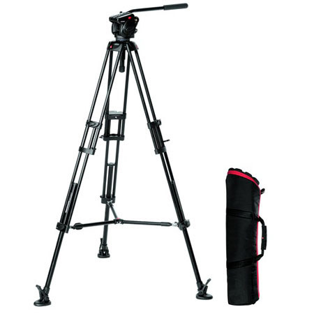 Manfrotto 501HDV546BK Fluid Video Head with Tripod