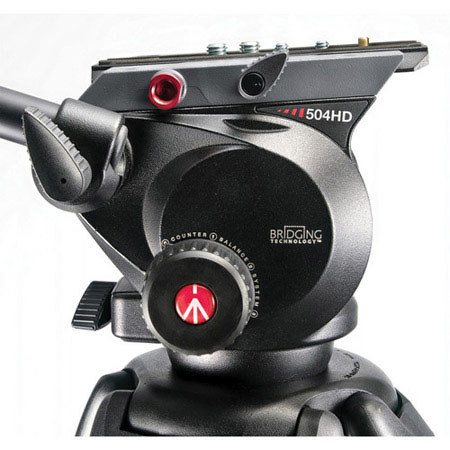 Manfrotto 504HD 3-section Aluminum 546B Tripod Legs & Video Head
