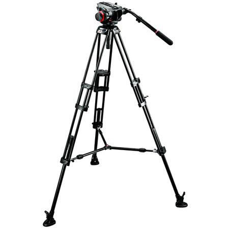 Manfrotto 504HD 2-section Aluminum Tripod with Video Head & Remote Control
