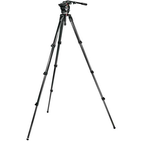 Manfrotto 4-section Carbon Fiber 536 Video Tripod w/526 Pro Fluid Video Head