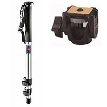 Manfrotto Pro Chrme Monopod w/3232 Swivel Tilt Hd
