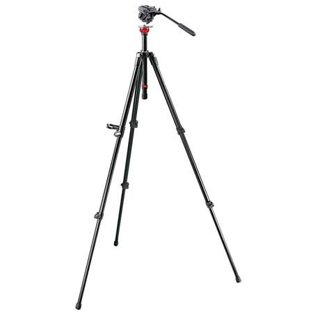 Manfrotto 701HDV755XBK Mdeve Aluminum Black Video Tripd