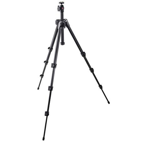 Manfrotto 7322YB Compact Tripod with Ball Head, Black