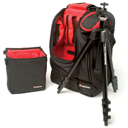 Manfrotto 7320YB M-Y Compact Tripod Kit with Bag, Black