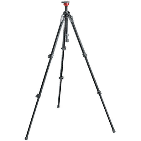 Manfrotto MDeVe 756MF3 MagFibre 3 Section Video Tripod Legs integrated 50mm Leveling Ball - 21.5" to 54.5" Height, Maximum Load 8.8 Lbs.