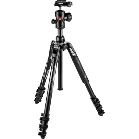 Manfrotto Befree Advanced Lever 4-Section Aluminum Travel Tripod with Ball Head, Black