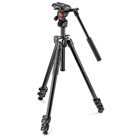 Manfrotto 290 Light Alu Tripod with Befree Live Fluid Video Head Kit