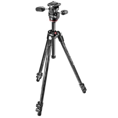 Manfrotto MK290XTC3-3WUS 290 Xtra Carbon Fiber Tripod Kit w/3 Way Pan Tilt Head