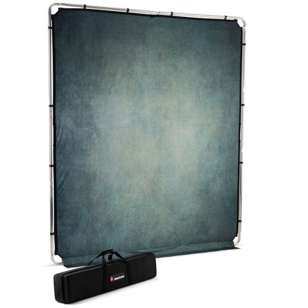 Manfrotto EzyFrame Vintage Background Kit, 6.5x7.5', Sage
