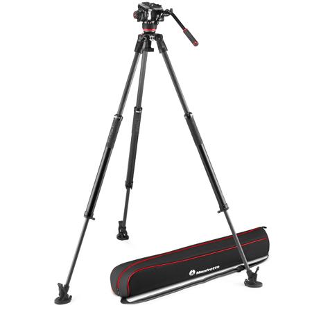 Manfrotto 504X Fluid Video Head with 635 3-Section Carbon Fiber Tripod