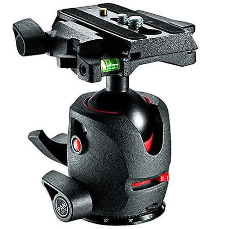 Manfrotto MH054M0-Q5 Magnesium Ball Head with Q5 Quick Release, Supports 22 lbs., Smoke