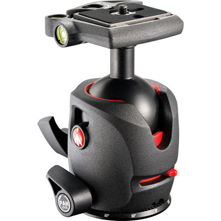 Manfrotto 055 Magnesium Ball Head with Q2 Quick Release, Up to 26.5 lbs Load Capacity