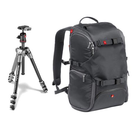 Manfrotto MKBFRA4D-BH 3-section Aluminum BeFree Tripod w/BallHead Gray w/Backpak