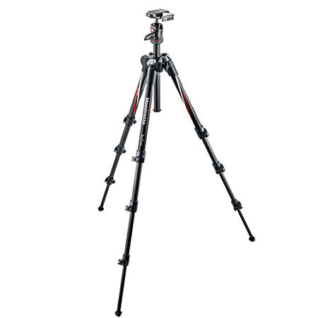 Manfrotto MKBFRC4-BH 4-section Carbon Fiber Tripod - Black