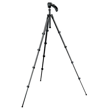 Manfrotto MKC3-H01 Compact Photo/Video Tripdo Kit-Black