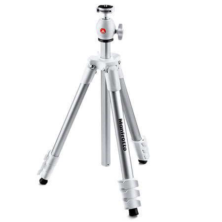 Manfrotto 4-section Aluminum Tripod with BallHead -White
