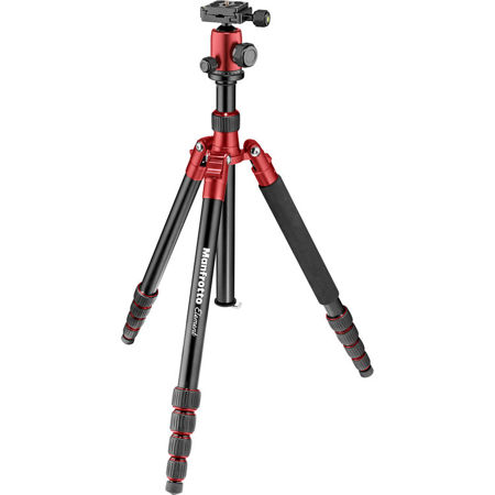 Manfrotto Element Traveler Big Aluminum/Monopod Tripod with Ball Head, Red