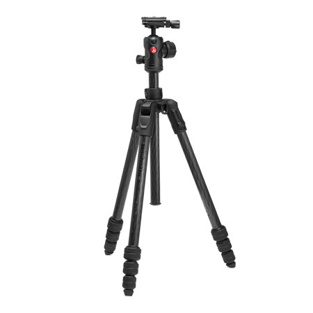 Manfrotto Befree Advanced AS Twist 4-Section Carbon Fiber Travel Tripod Kit with 494 Center Ball Head