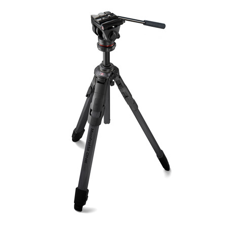 USED Manfrotto 500X Fluid Video Head with ONE Carbon Fiber Hybrid