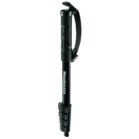 Manfrotto Compact Aluminum Monopod, 3.31lbs Capacity, Black
