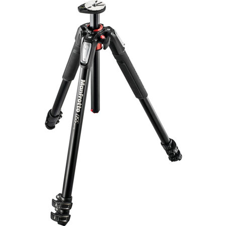 Manfrotto 055 3-Section Aluminum Tripod with Horizontal Column