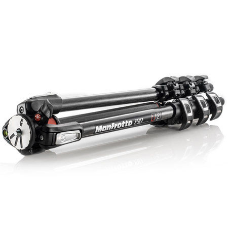 Manfrotto 三脚 190シリーズ カーボン4段 MT190CXPRO4 Manfrotto 190 4-Section Carbon Fiber Tripod with Horizontal Column