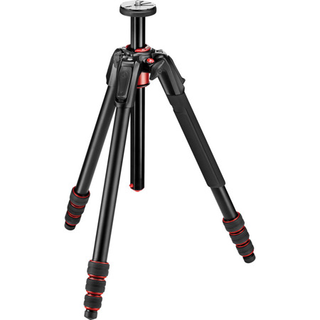 Manfrotto 190Go! 4-Section Aluminum Tripod with Twist Lock, Black