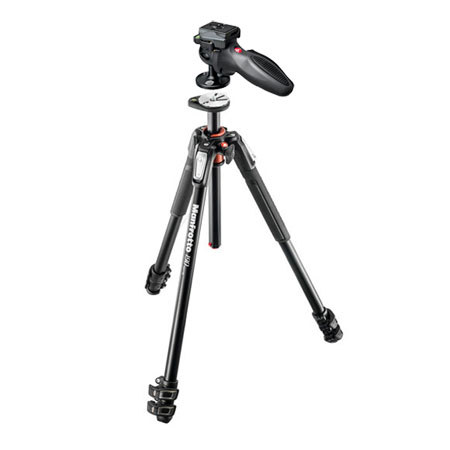 Manfrotto 190XPRO 3-Section Aluminum Tripod, Bundle with 324RC2 Joystick Head