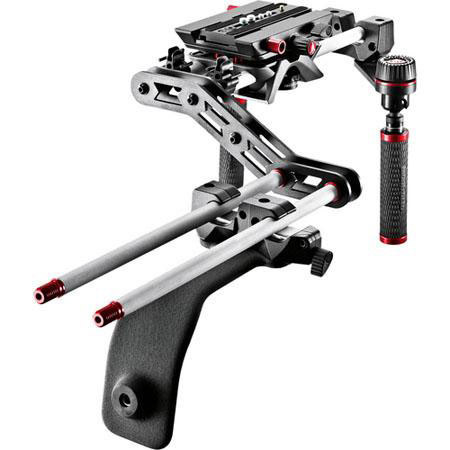 Manfrotto SYMPLA Shoulder Support System Bundle w/RC Clamp LANC RC f/Canon/Sony